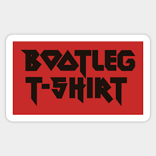 Bootleg tshirt 2 (parody design) Sticker